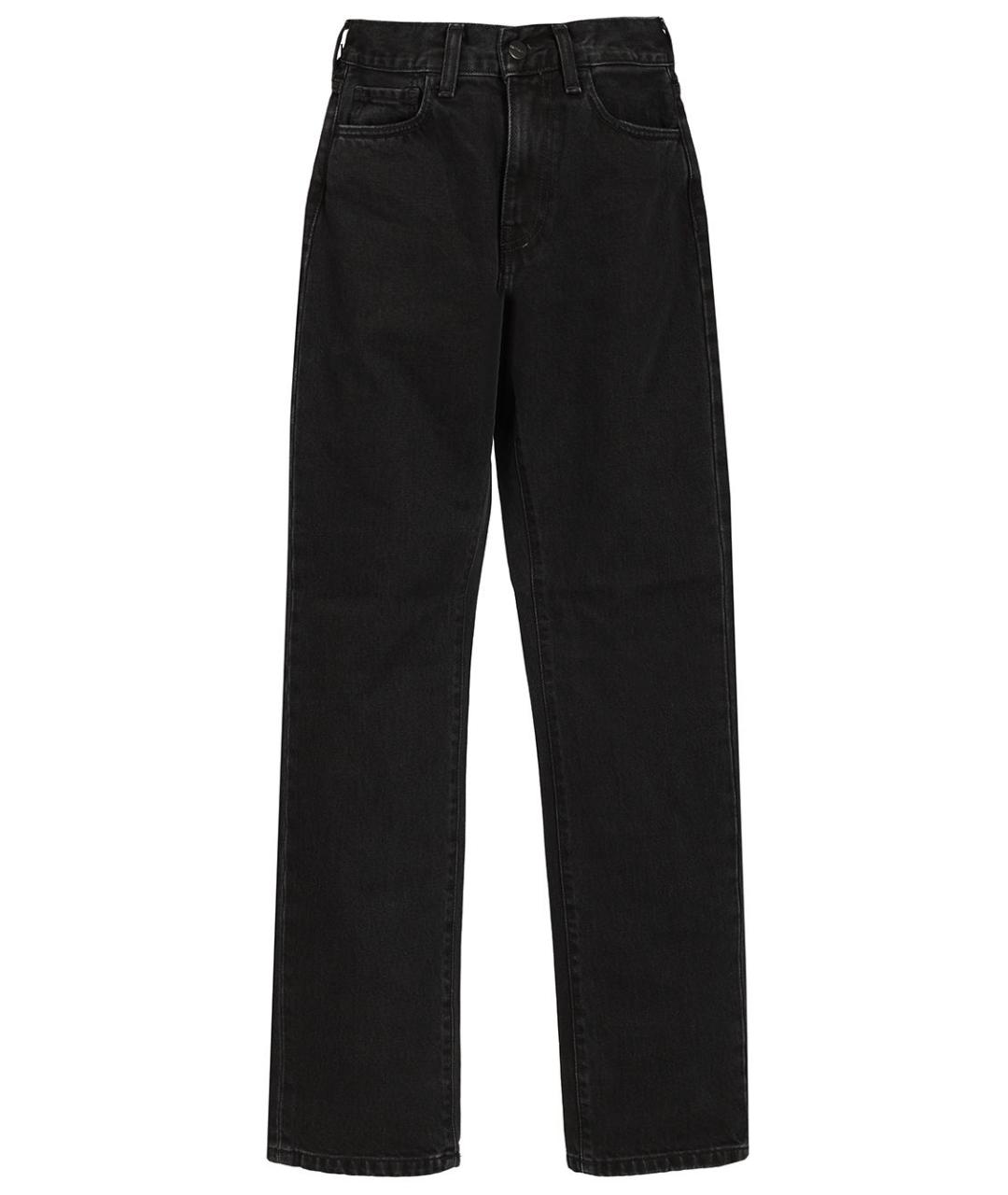CARHARTT WIP Черные хлопковые прямые джинсы, фото 1