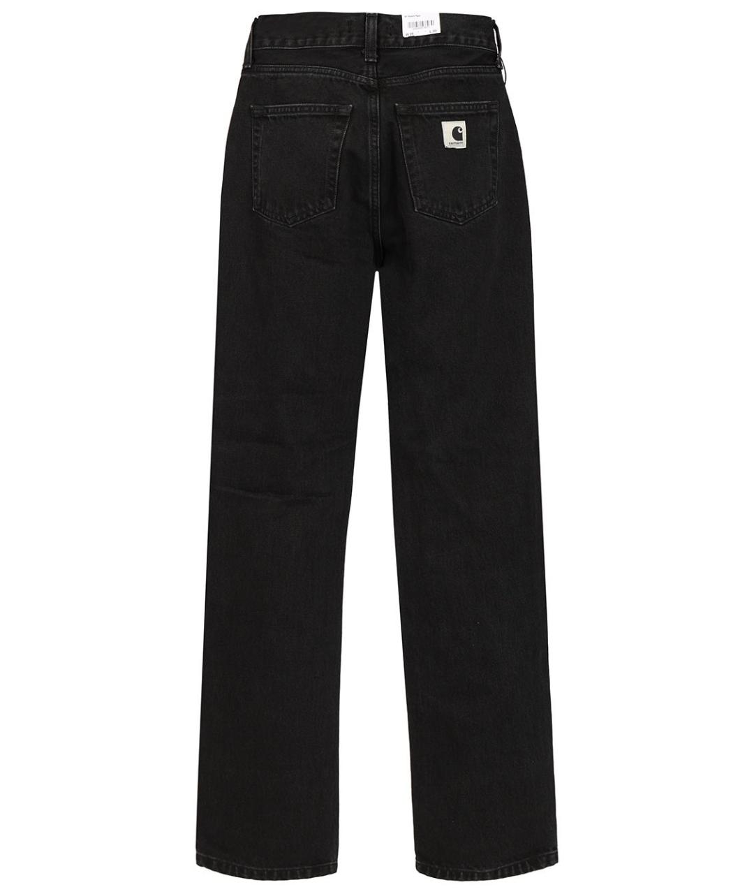 CARHARTT WIP Черные хлопковые прямые джинсы, фото 2