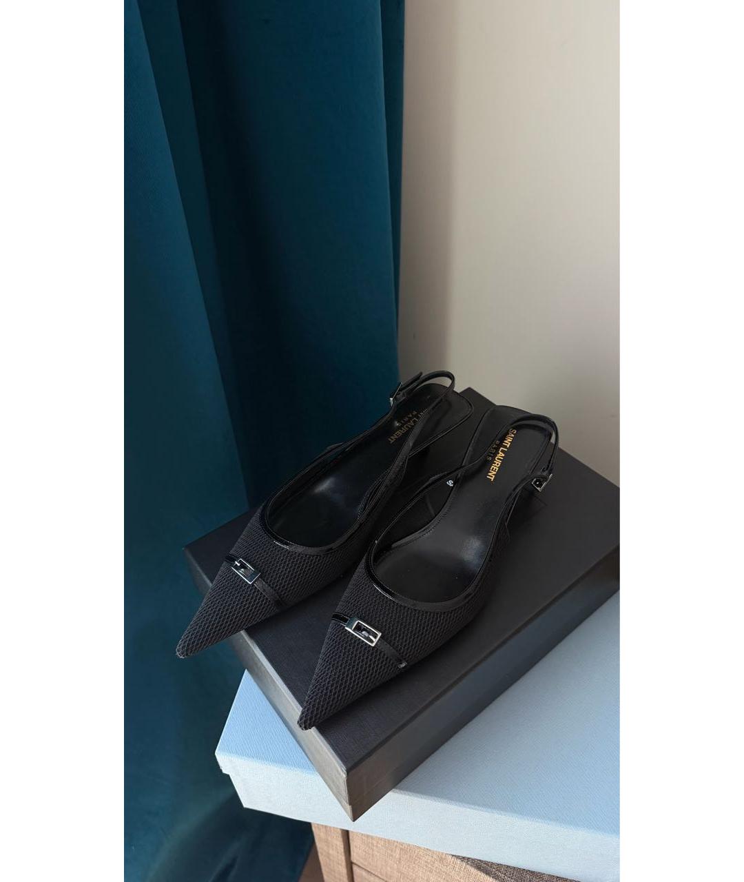 SAINT LAURENT Черные туфли, фото 2