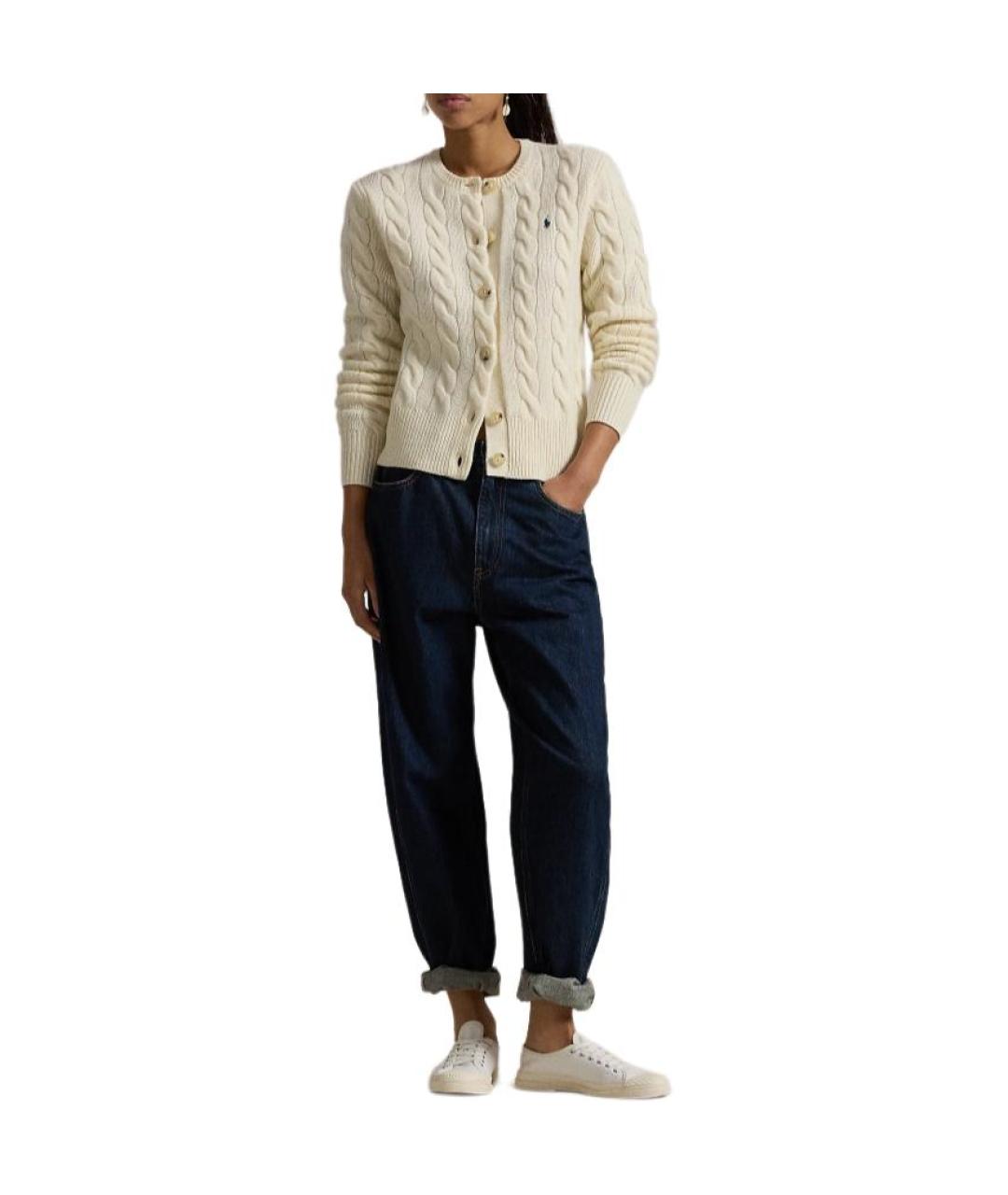 POLO RALPH LAUREN Белый кардиган, фото 2