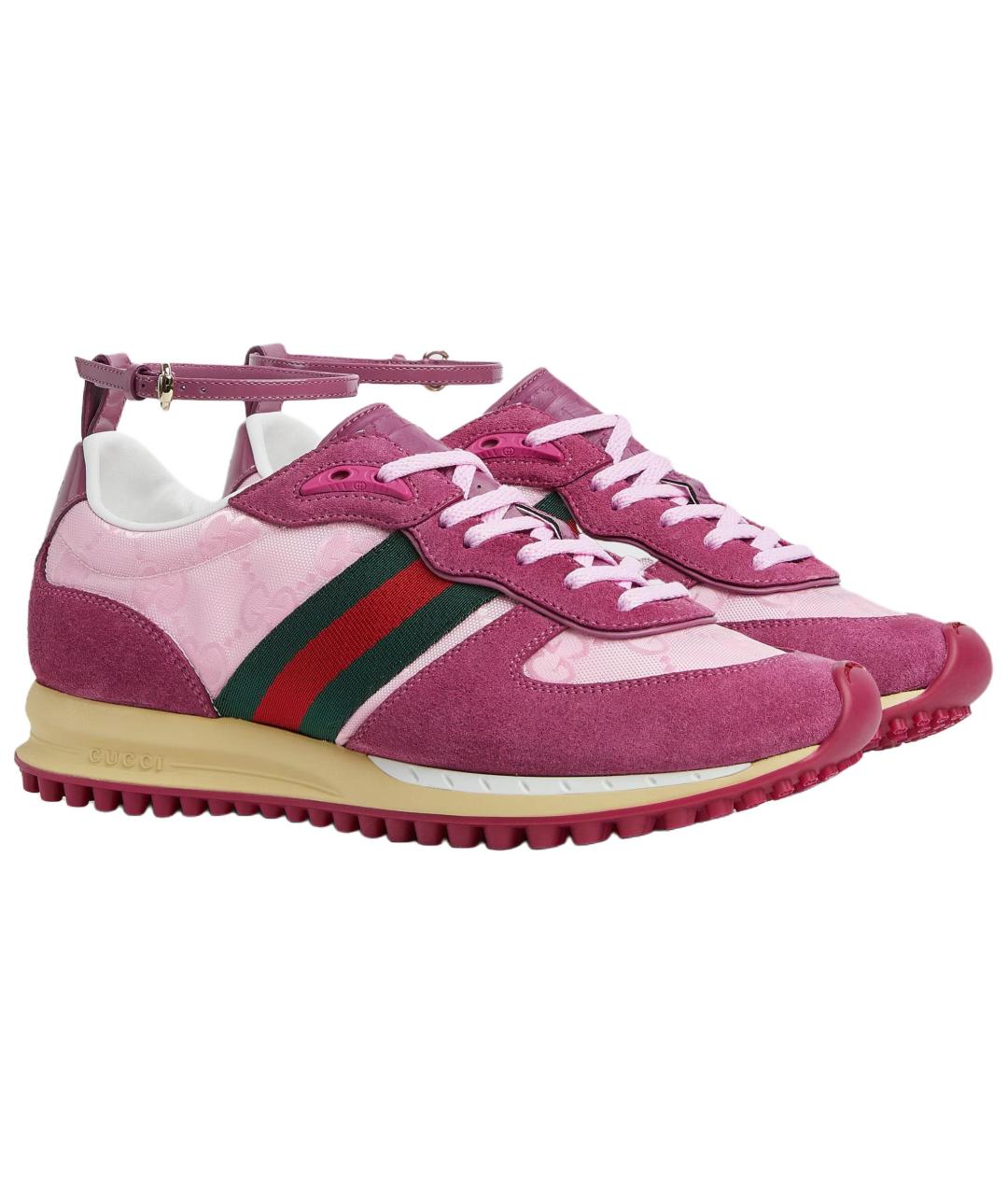 GUCCI Розовые кроссовки, фото 3