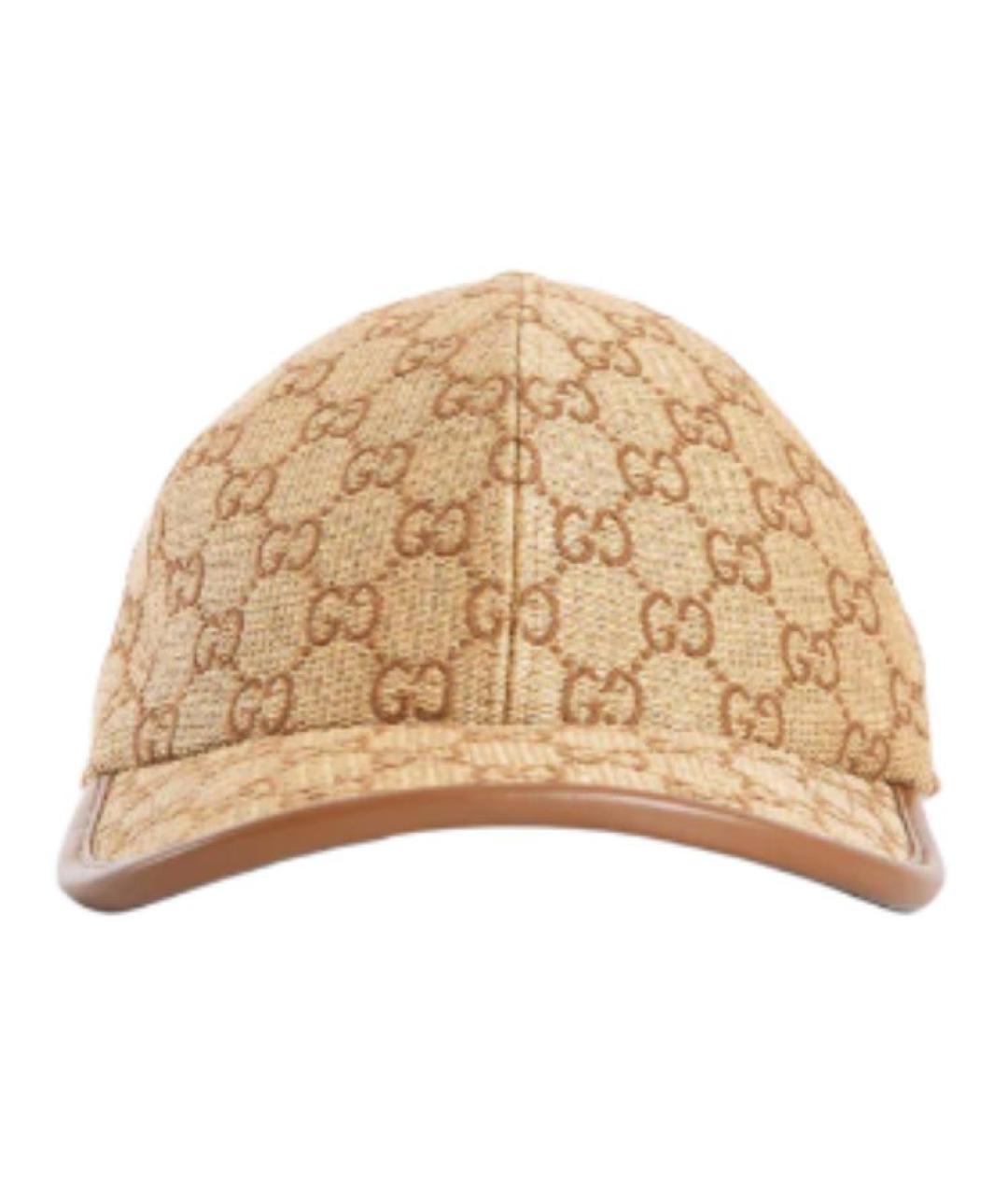 GUCCI Бежевая кепка, фото 1