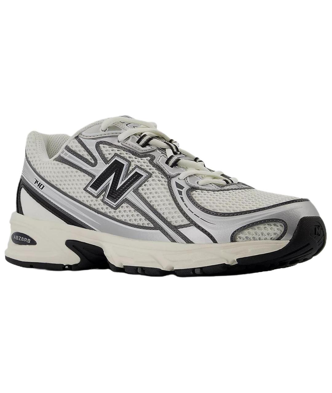 NEW BALANCE Белые текстильные кроссовки, фото 3