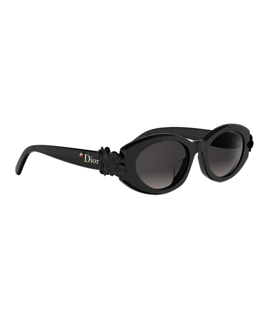 CHRISTIAN DIOR Черные пластиковые солнцезащитные очки, фото 3