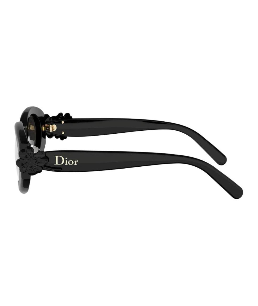 CHRISTIAN DIOR Черные пластиковые солнцезащитные очки, фото 2