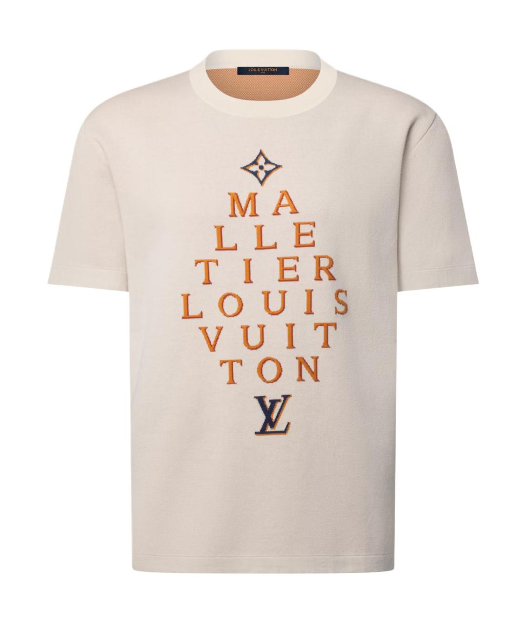 LOUIS VUITTON Бежевая футболка, фото 1