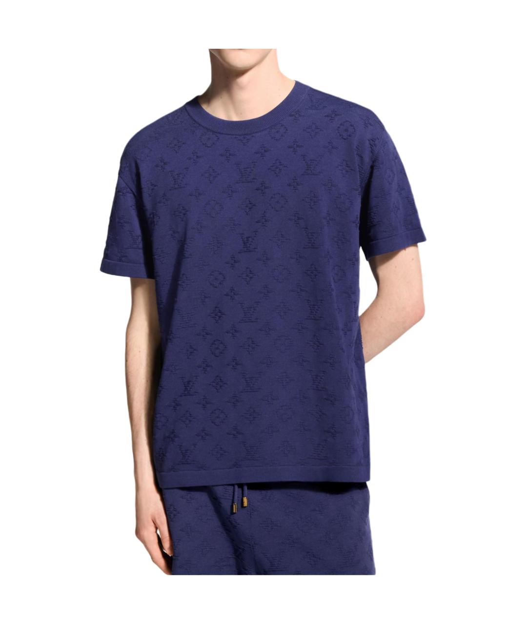 LOUIS VUITTON Синяя футболка, фото 3