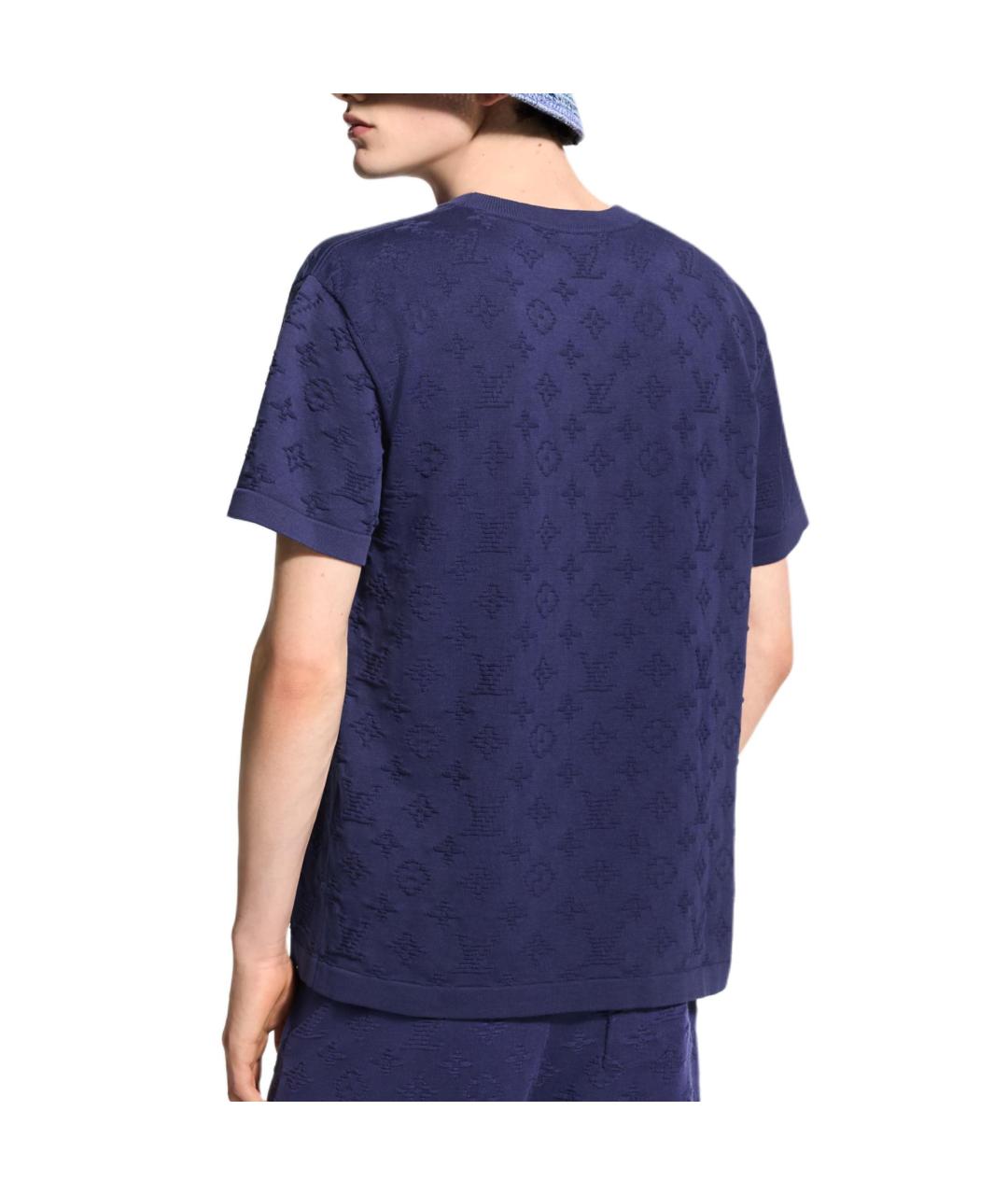 LOUIS VUITTON Синяя футболка, фото 4