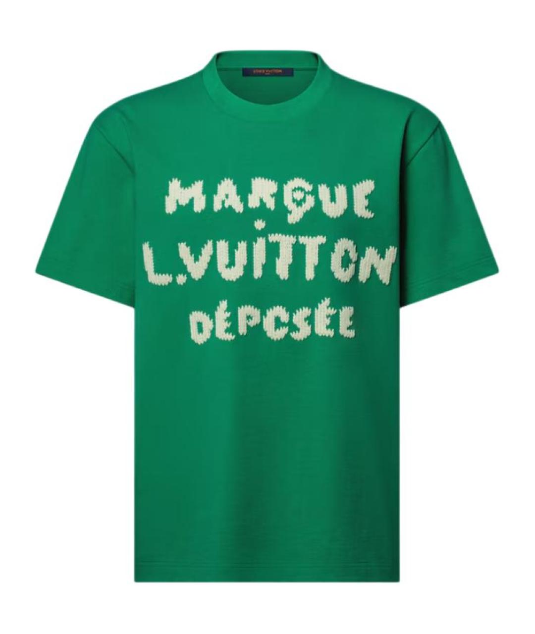 LOUIS VUITTON Зеленая футболка, фото 1
