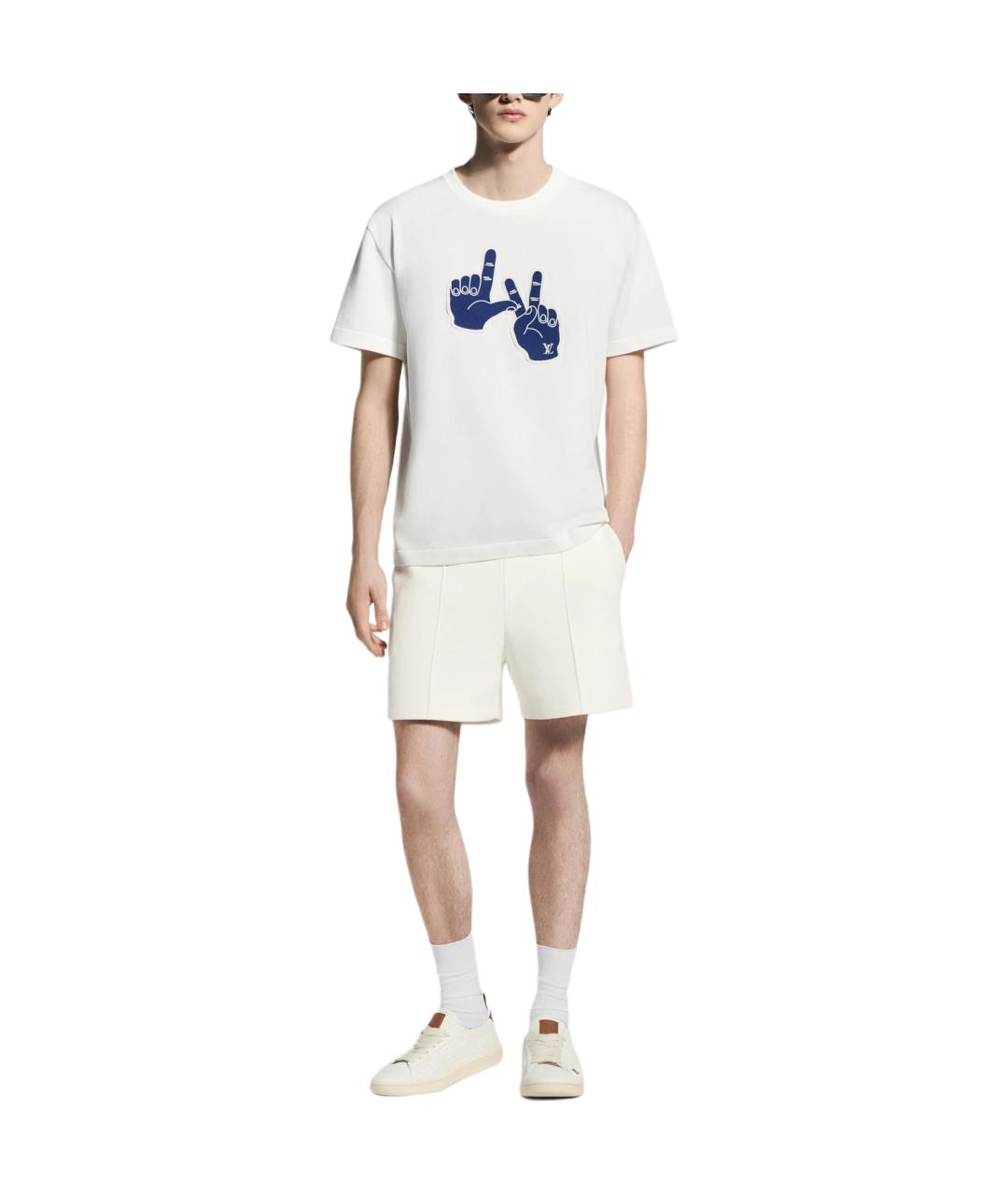 LOUIS VUITTON Белая футболка, фото 3