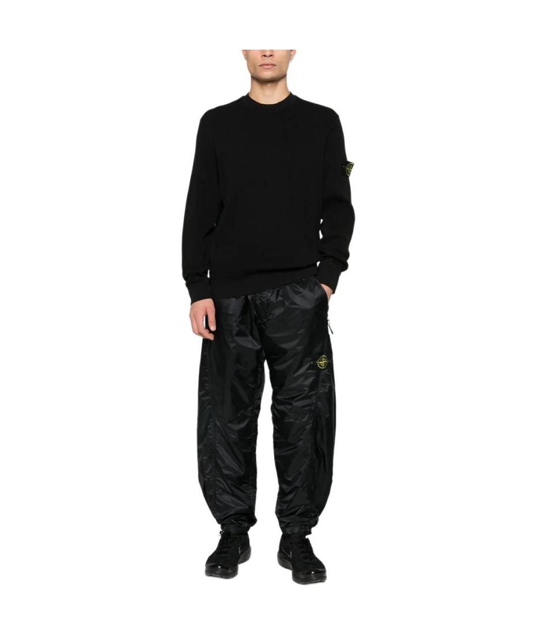 STONE ISLAND Темно-синие повседневные брюки, фото 2