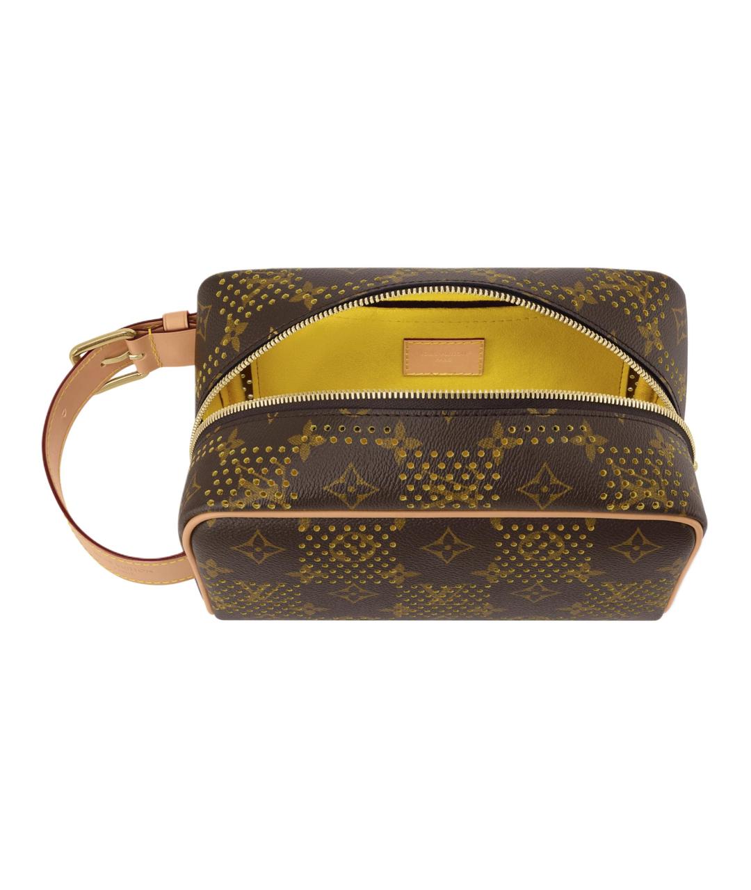LOUIS VUITTON Коричневая косметичка, фото 5