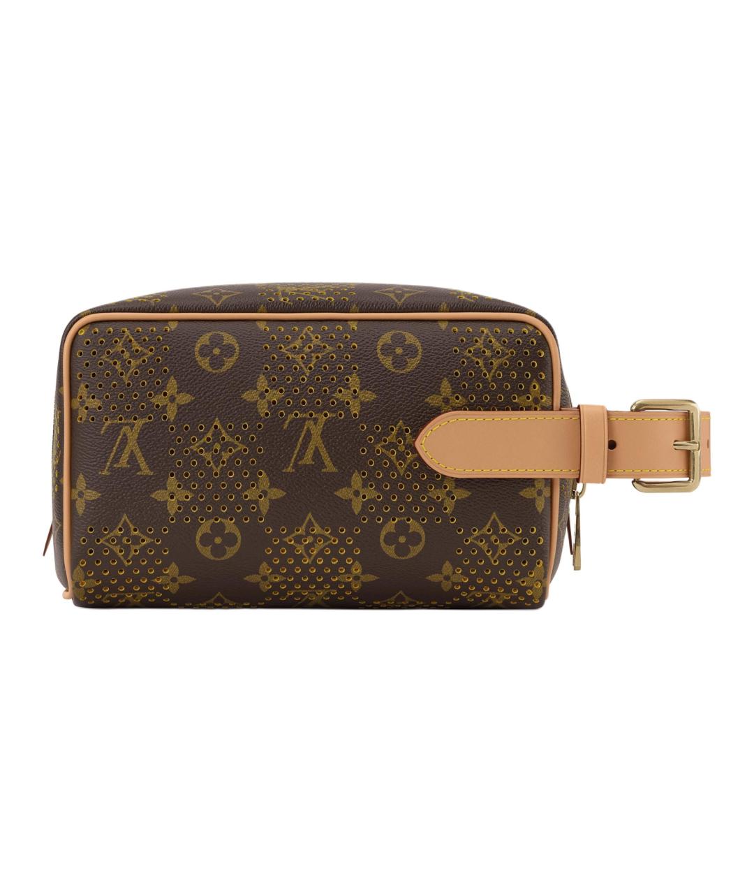 LOUIS VUITTON Коричневая косметичка, фото 3