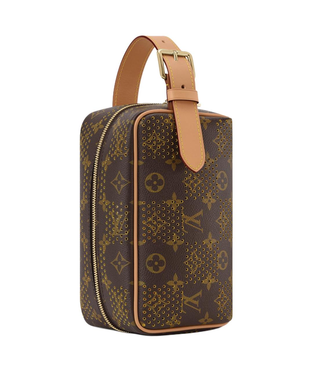 LOUIS VUITTON Коричневая косметичка, фото 4
