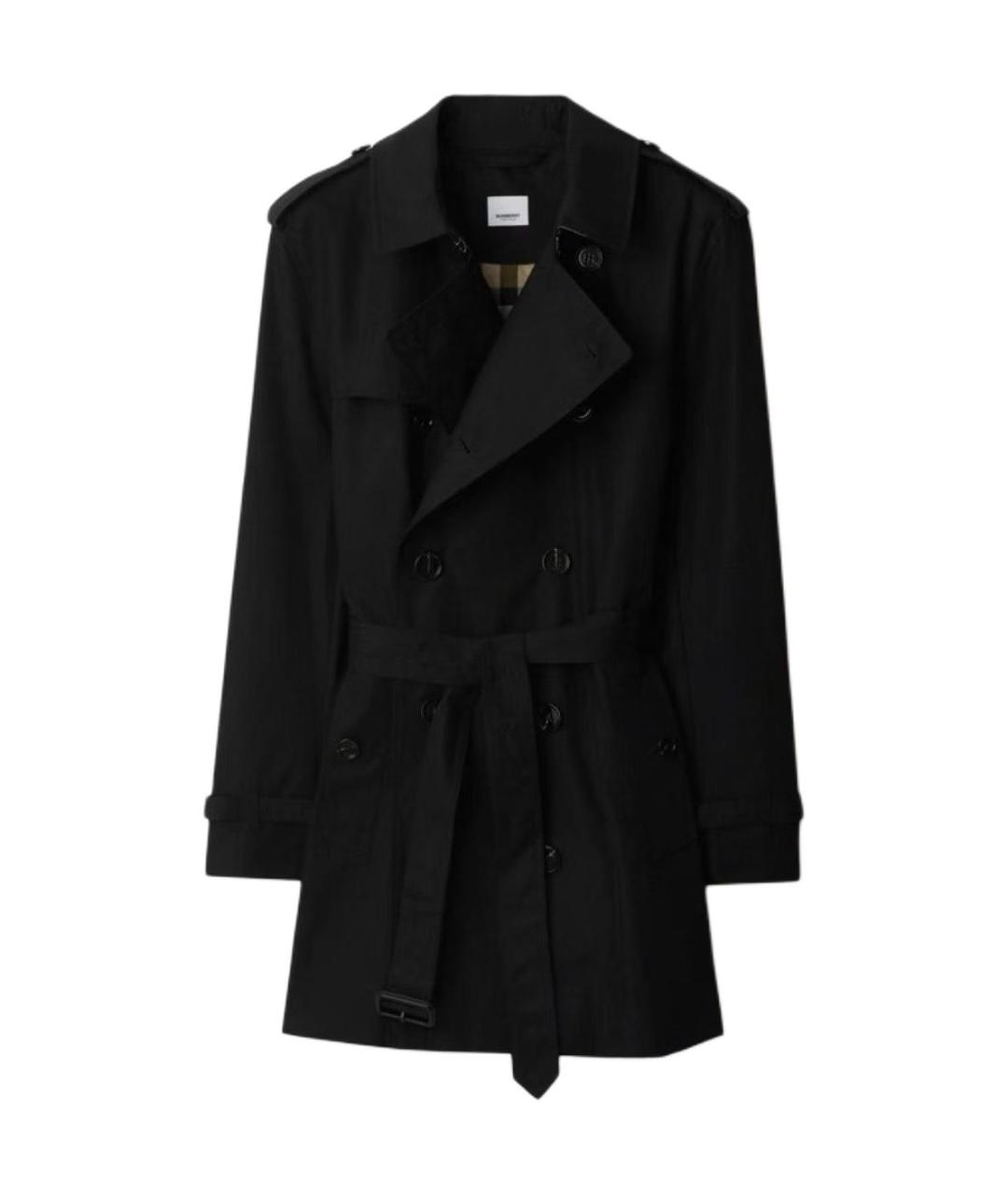 BURBERRY Черный тренч / плащ, фото 1