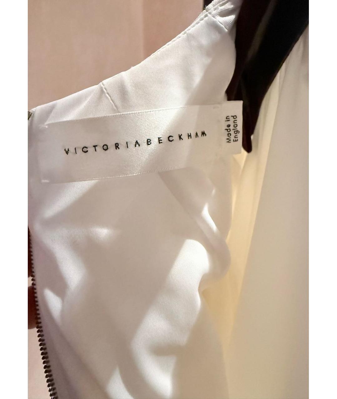 VICTORIA BECKHAM Белое повседневное платье, фото 4