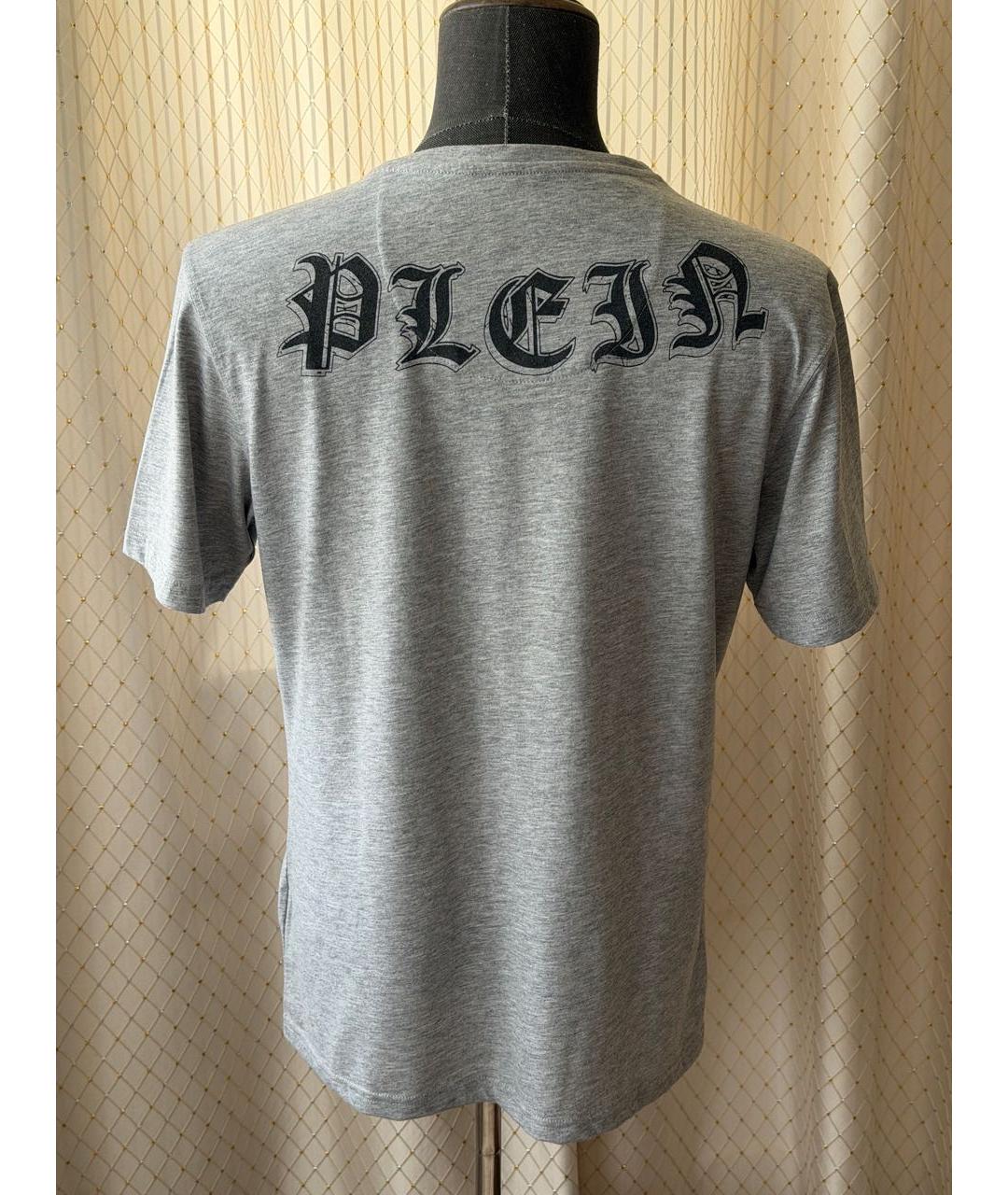 PHILIPP PLEIN Серая футболка, фото 4
