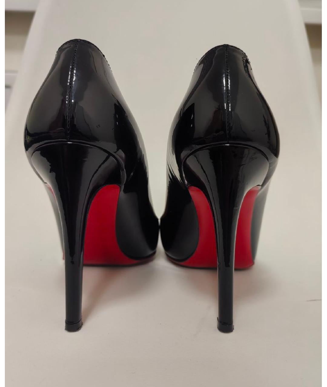 CHRISTIAN LOUBOUTIN Черные туфли из лакированной кожи, фото 3