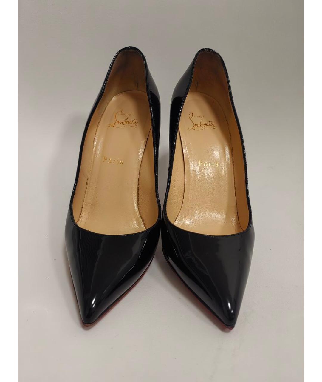 CHRISTIAN LOUBOUTIN Черные туфли из лакированной кожи, фото 2