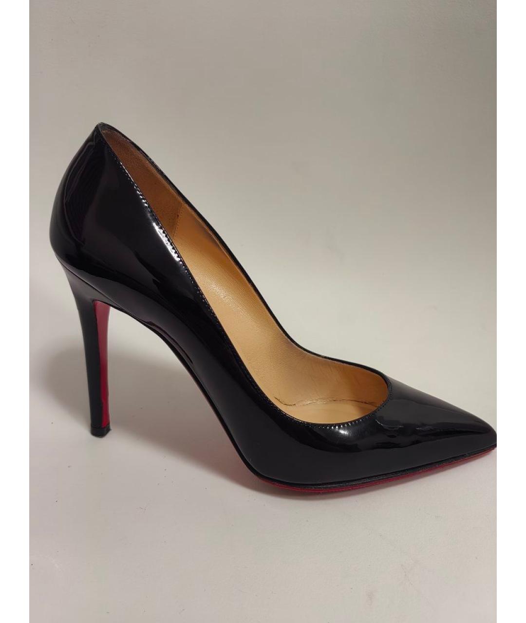 CHRISTIAN LOUBOUTIN Черные туфли из лакированной кожи, фото 4
