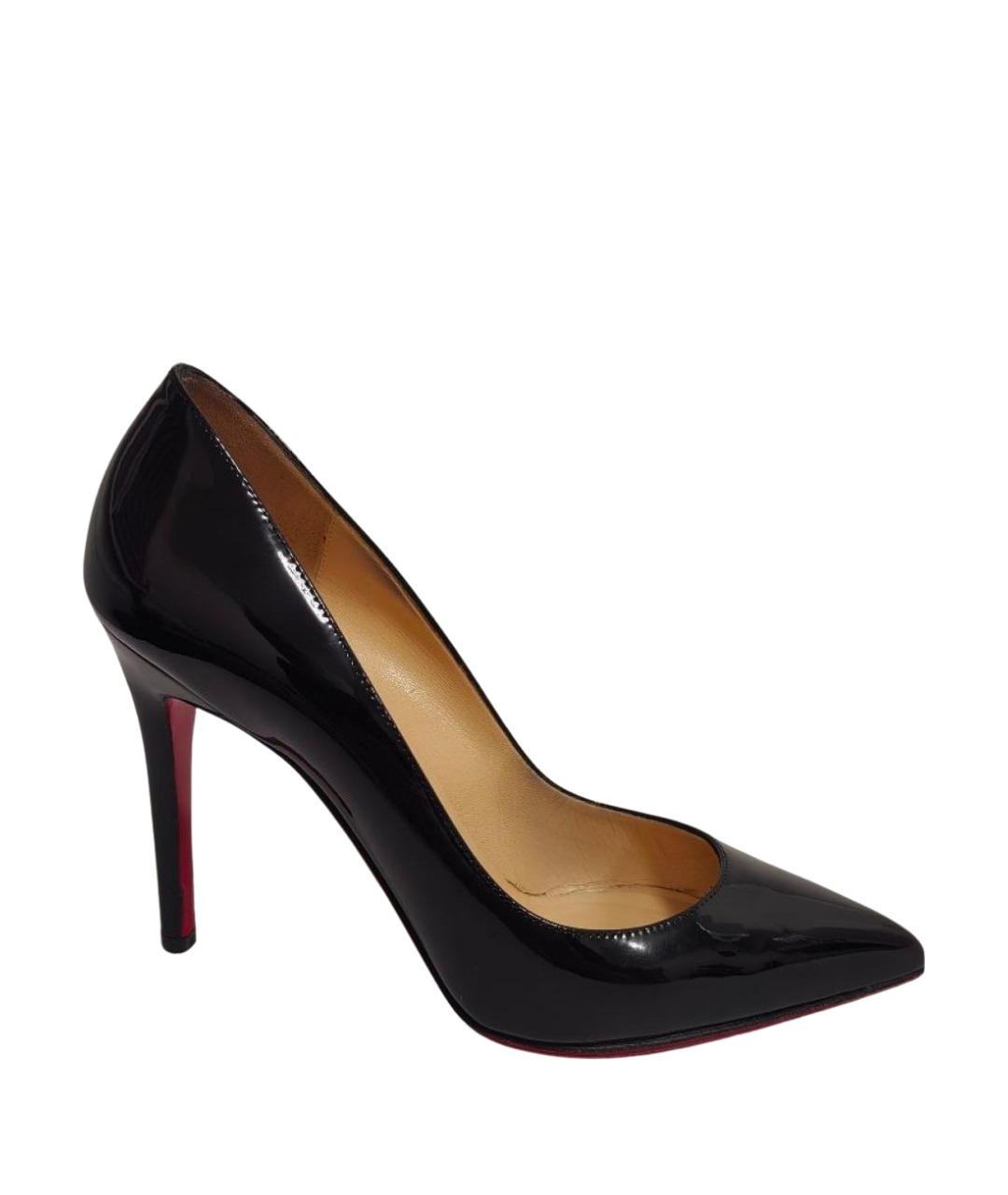 CHRISTIAN LOUBOUTIN Черные туфли из лакированной кожи, фото 1