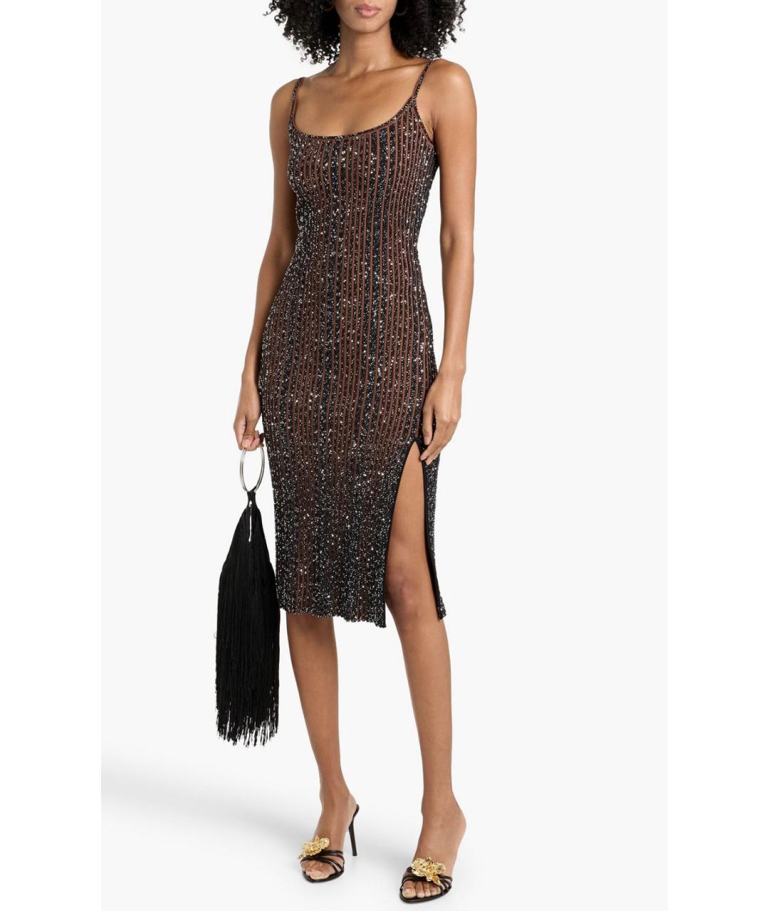 MISSONI Черное вискозное коктейльное платье, фото 2