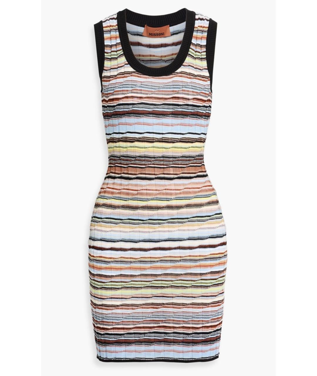 MISSONI Мульти хлопковое платье, фото 4