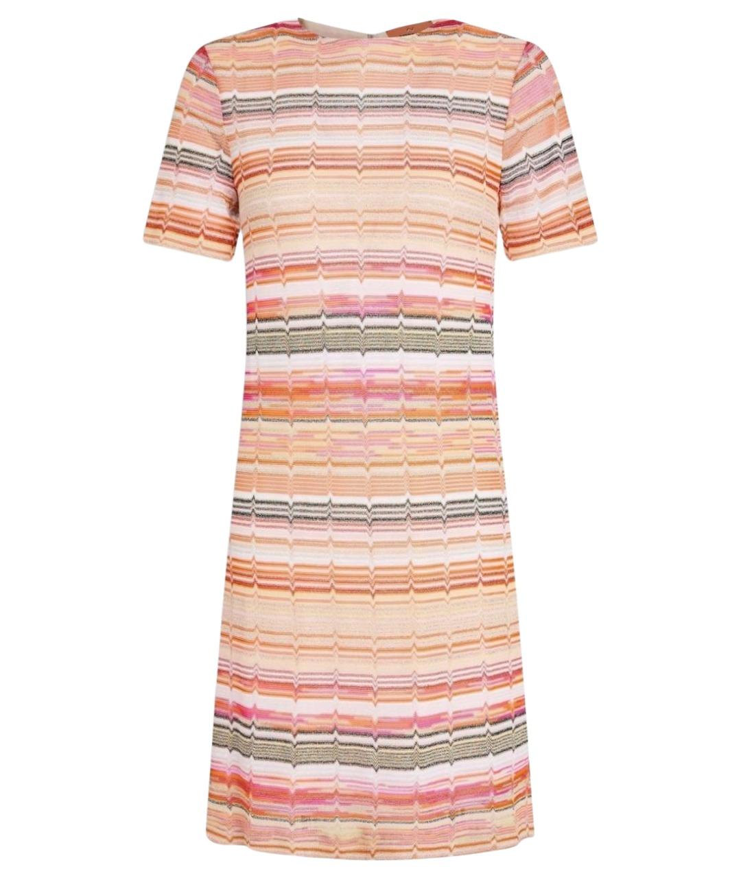 MISSONI Оранжевое вискозное повседневное платье, фото 1
