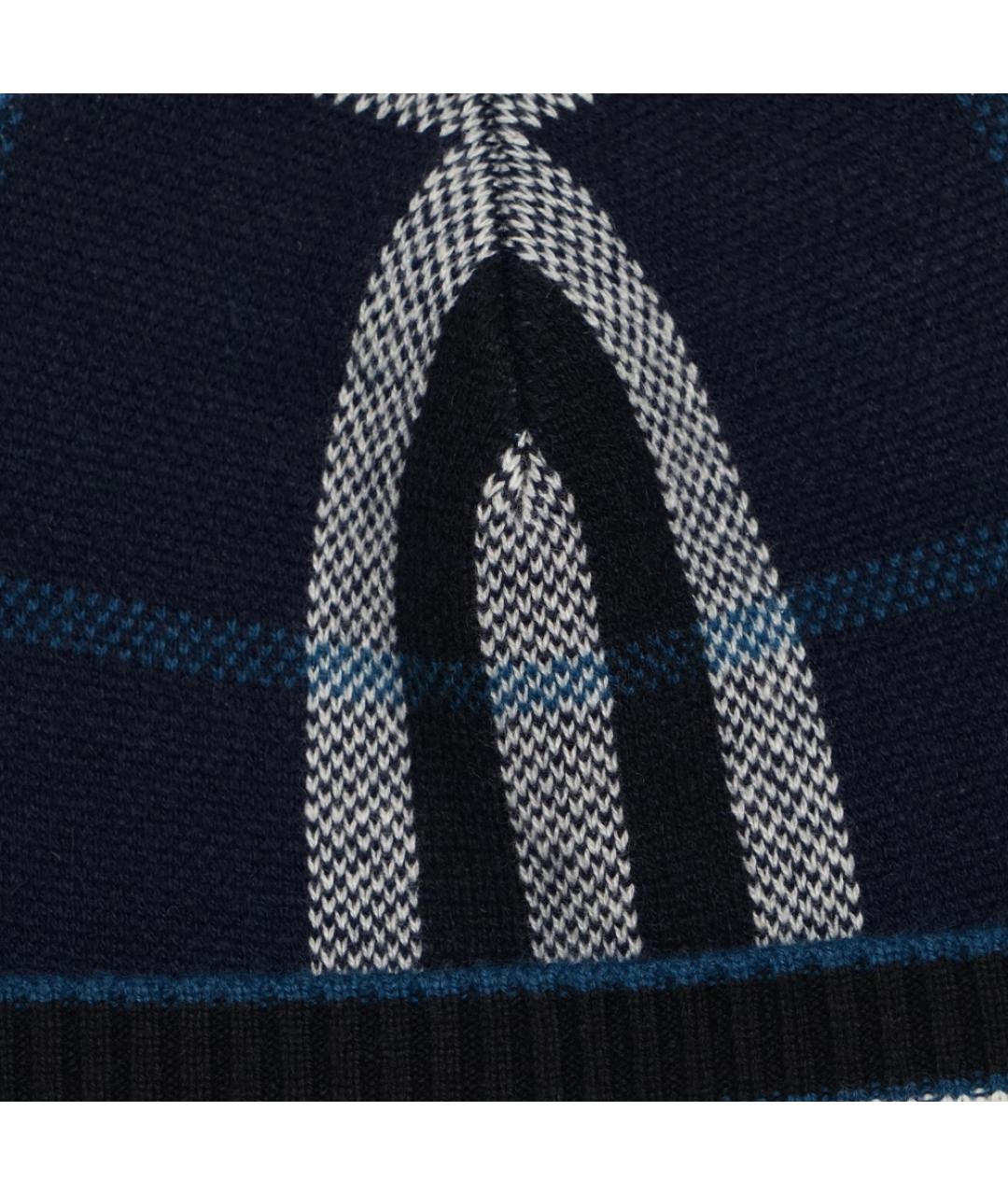 BURBERRY Синяя кашемировая шапка, фото 3