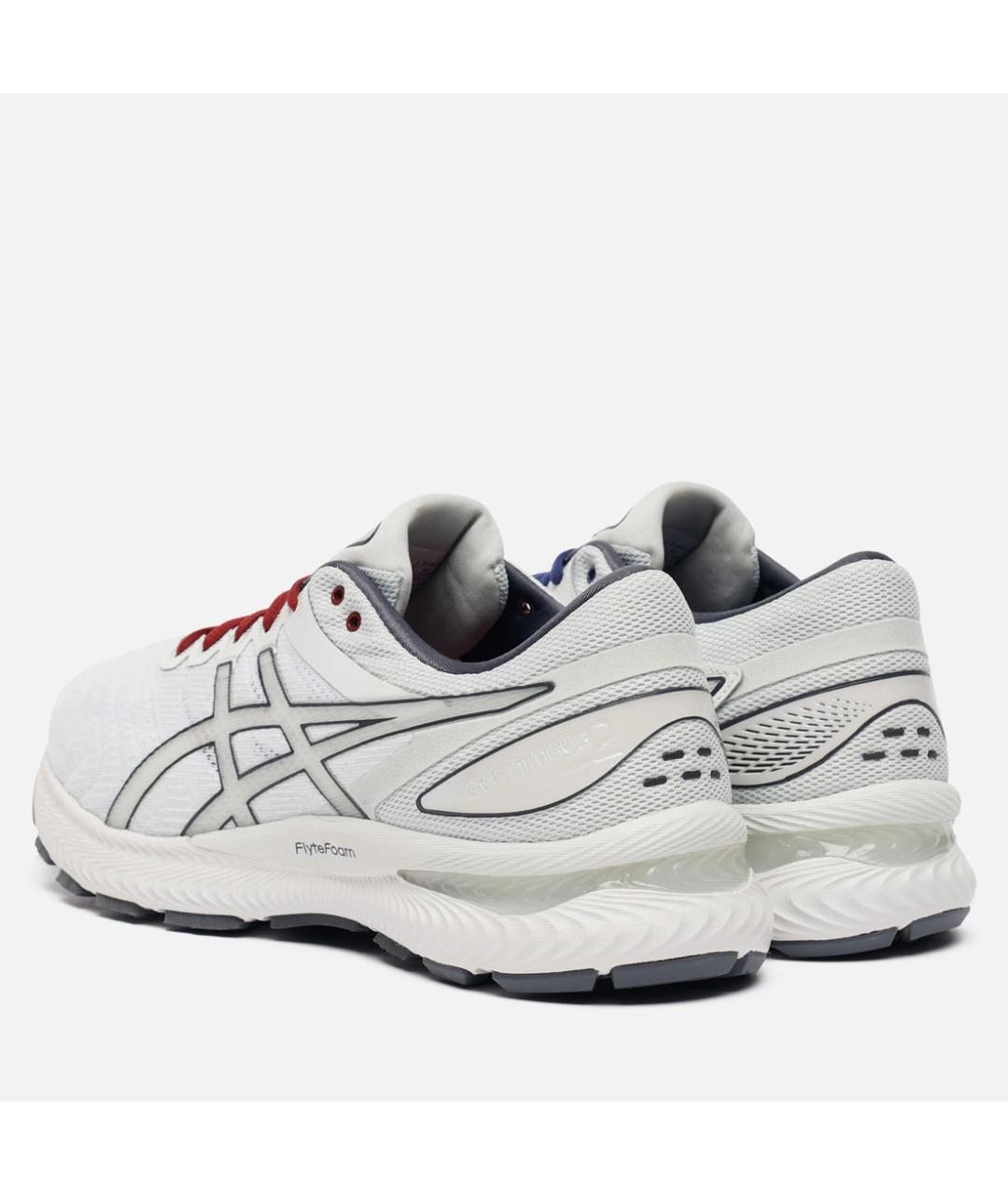 ASICS Белые текстильные низкие кроссовки / кеды, фото 4