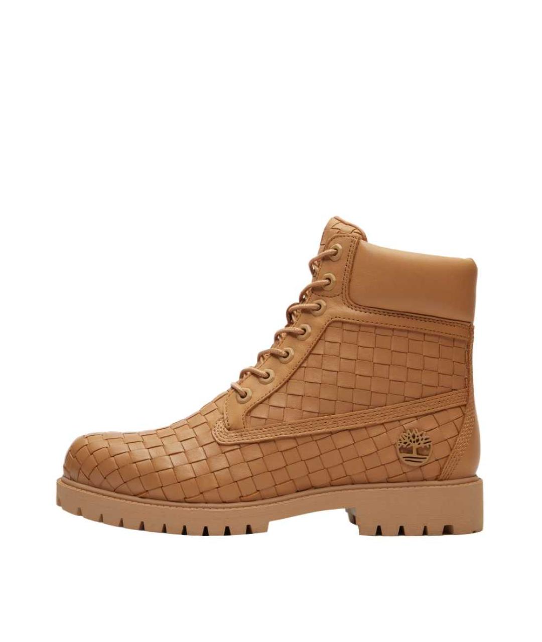 TIMBERLAND Бежевые кожаные высокие ботинки, фото 2