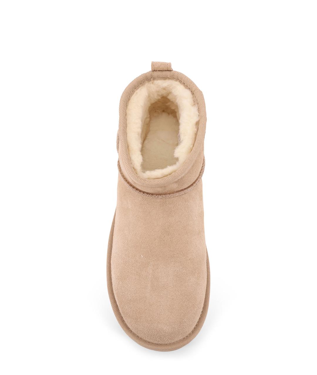 UGG AUSTRALIA Бежевые замшевые ботинки, фото 5