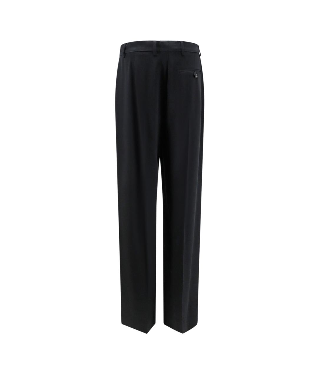 STELLA MCCARTNEY Черные вискозные прямые брюки, фото 2