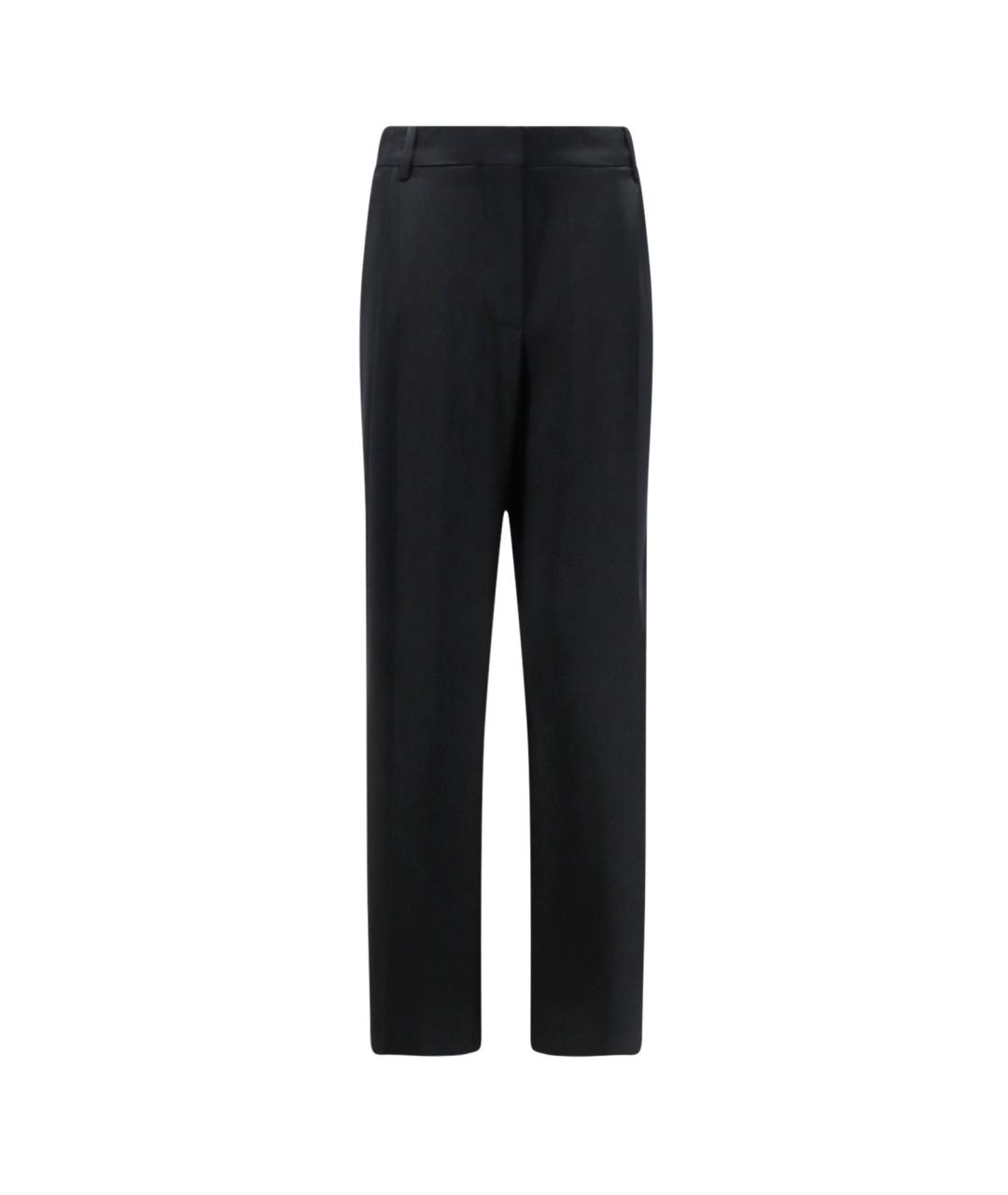 STELLA MCCARTNEY Черные вискозные прямые брюки, фото 1