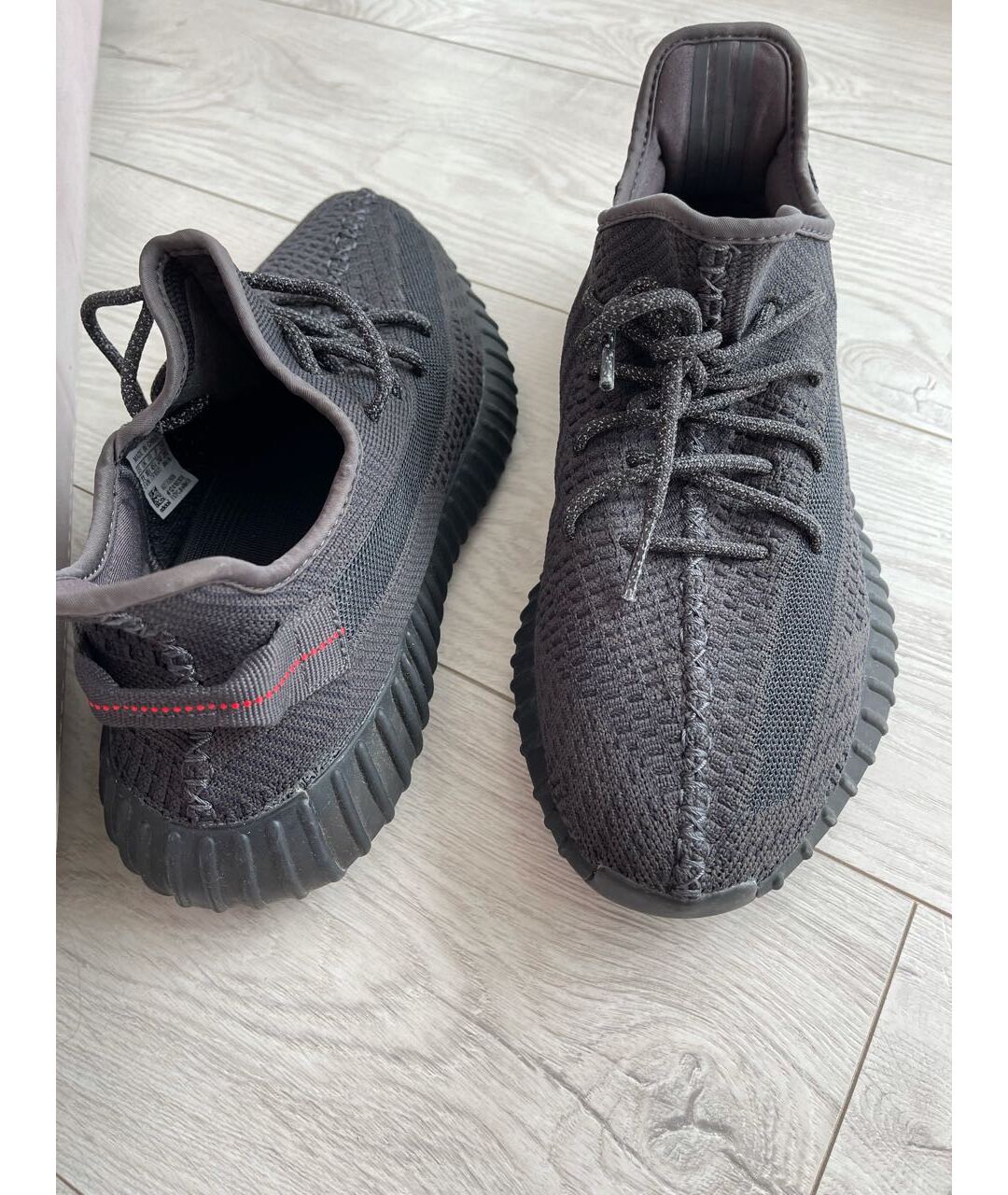 ADIDAS YEEZY Черные текстильные низкие кроссовки / кеды, фото 3