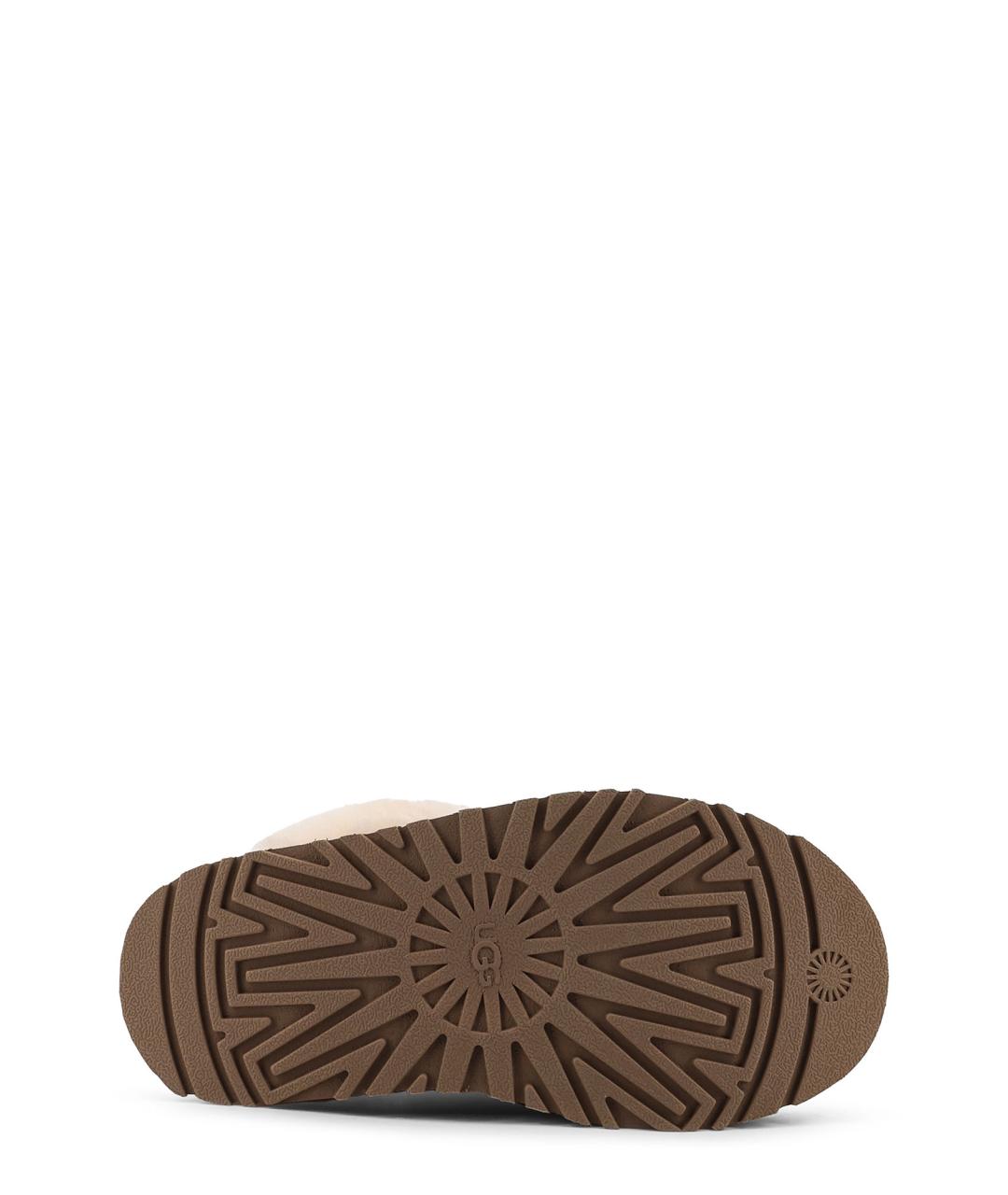 UGG AUSTRALIA Коричневые замшевые сабо, фото 4