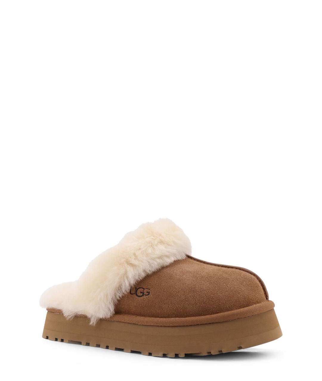 UGG AUSTRALIA Коричневые замшевые сабо, фото 2