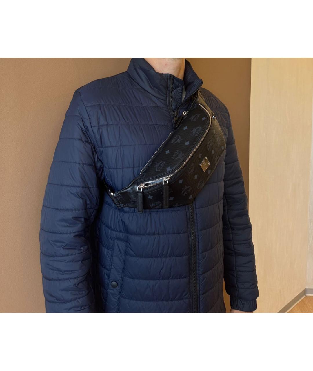 MCM Черная поясная сумка, фото 6