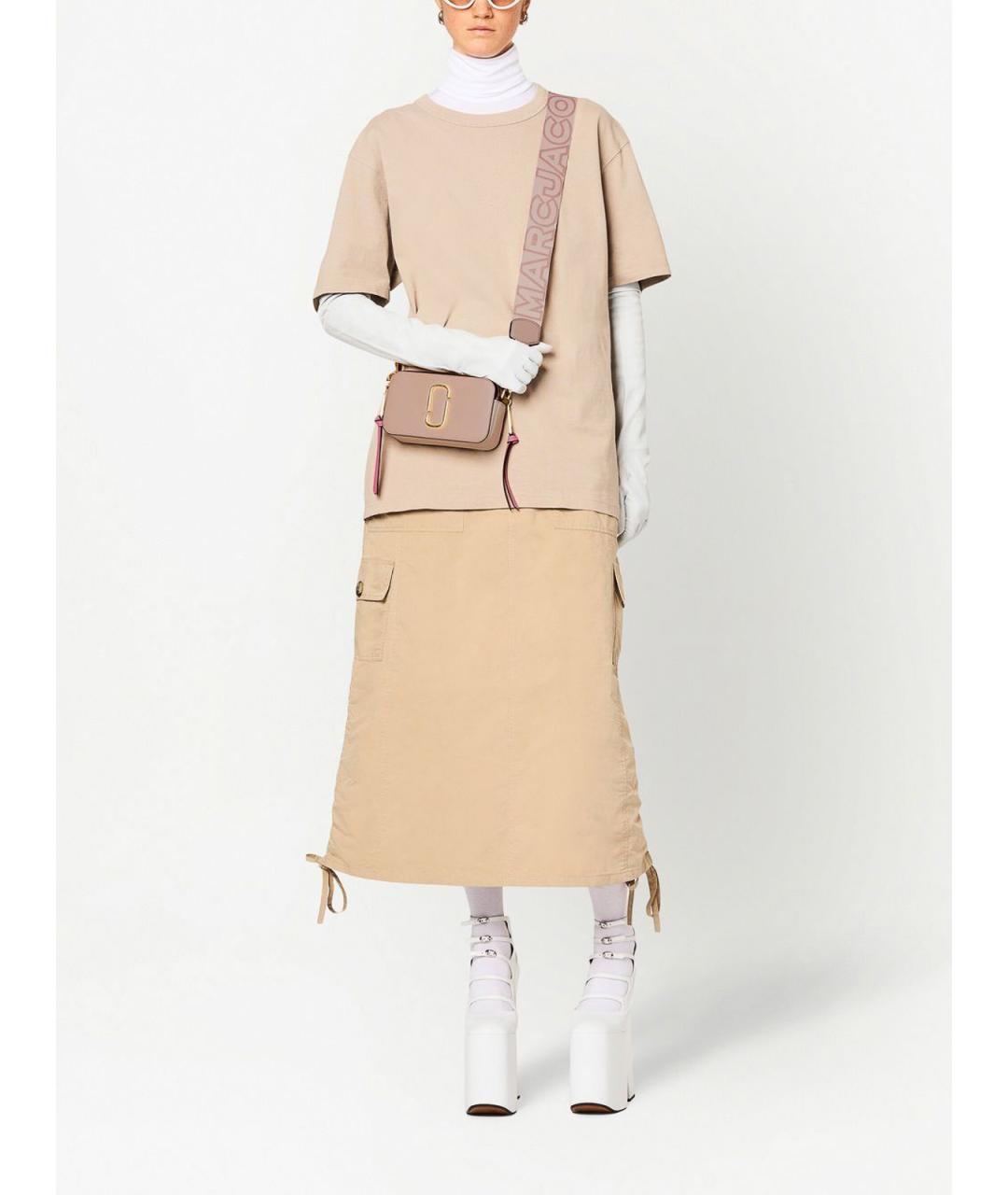 MARC JACOBS Розовая кожаная сумка через плечо, фото 7