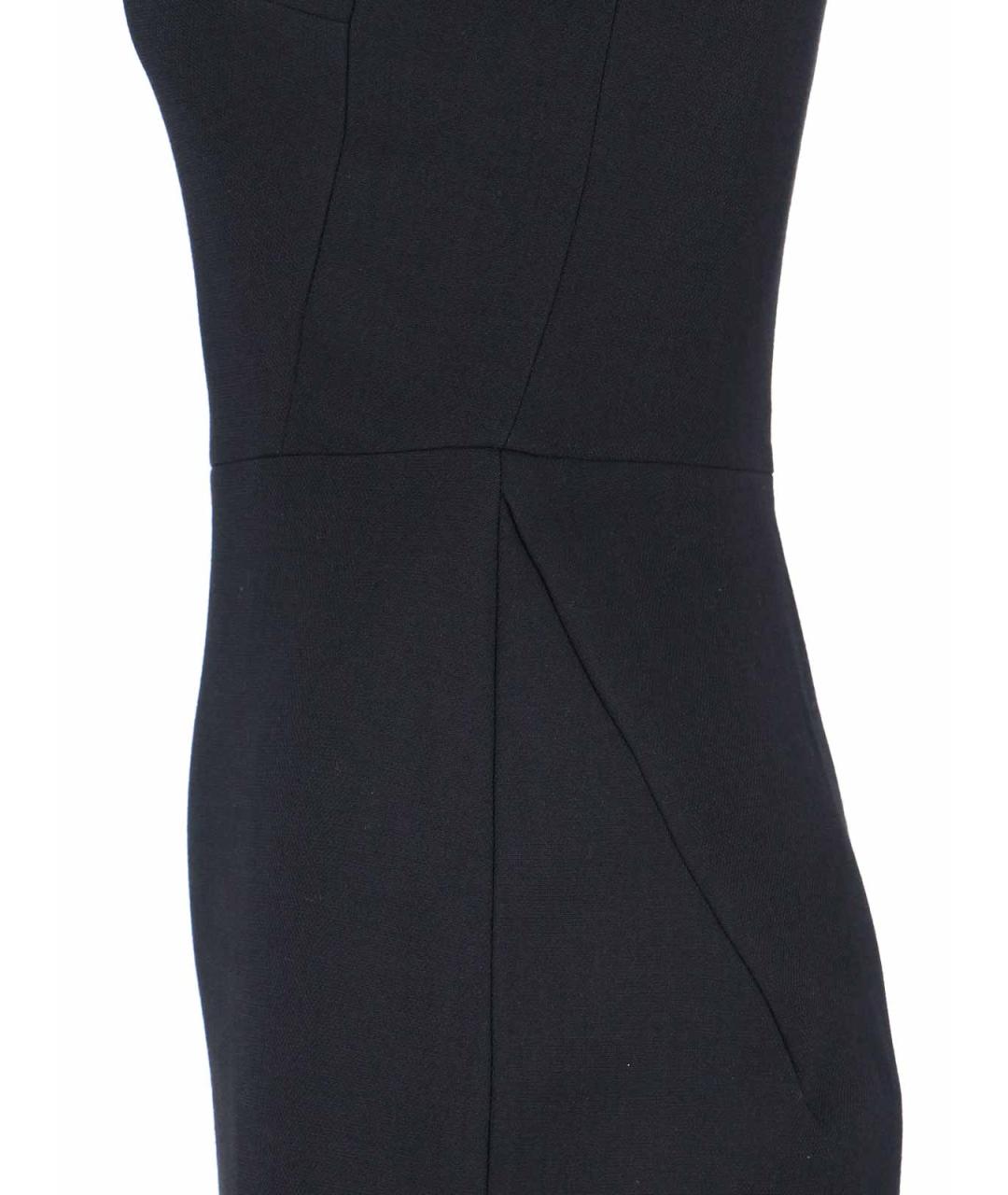 VICTORIA BECKHAM Черное шерстяное повседневное платье, фото 3