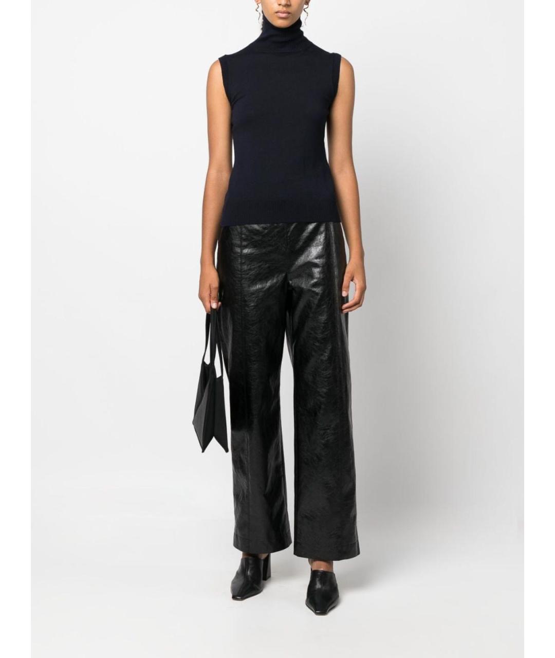 SPORTMAX Темно-синяя шерстяная жилетка, фото 5
