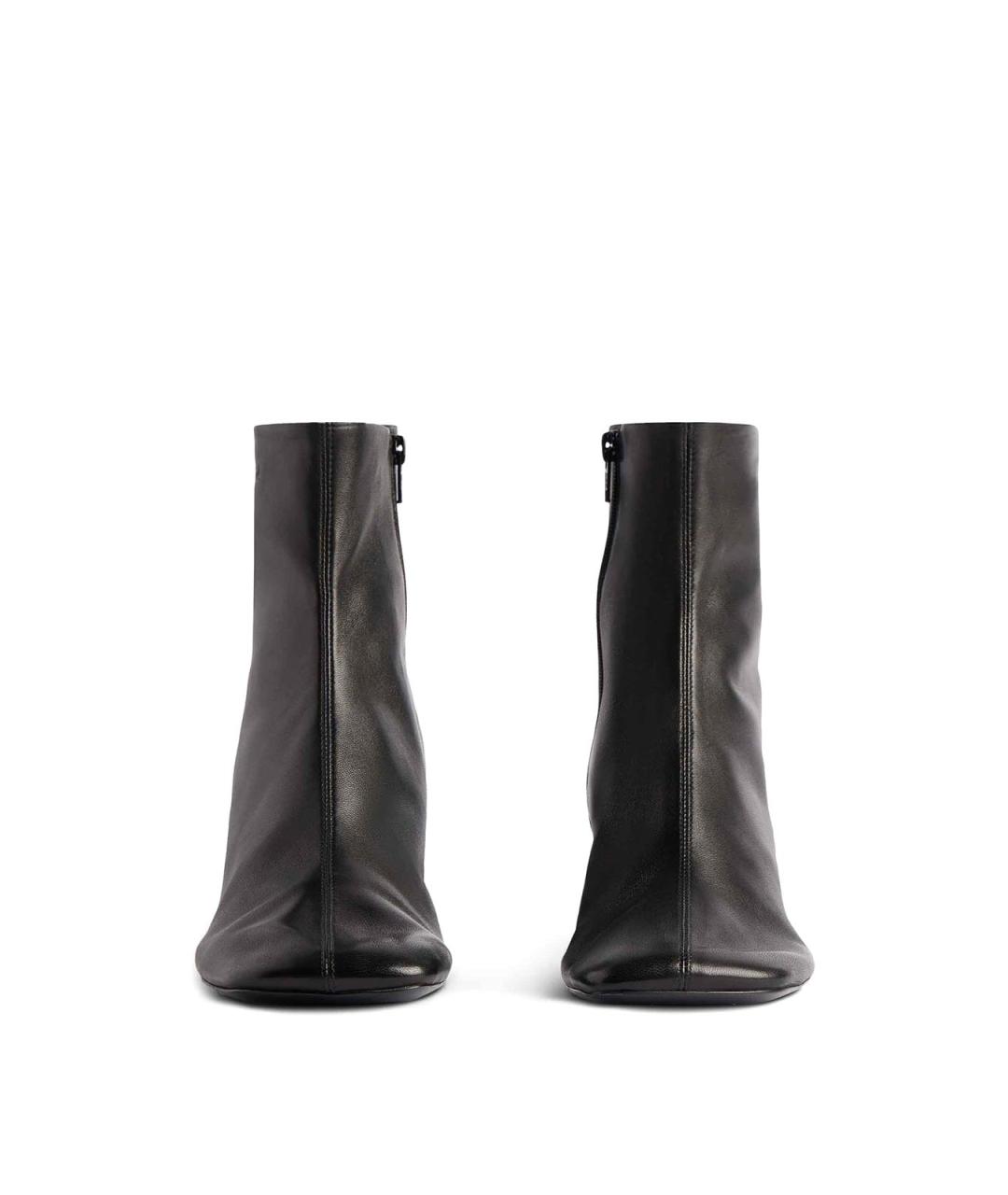 BALENCIAGA Черные кожаные ботильоны, фото 3