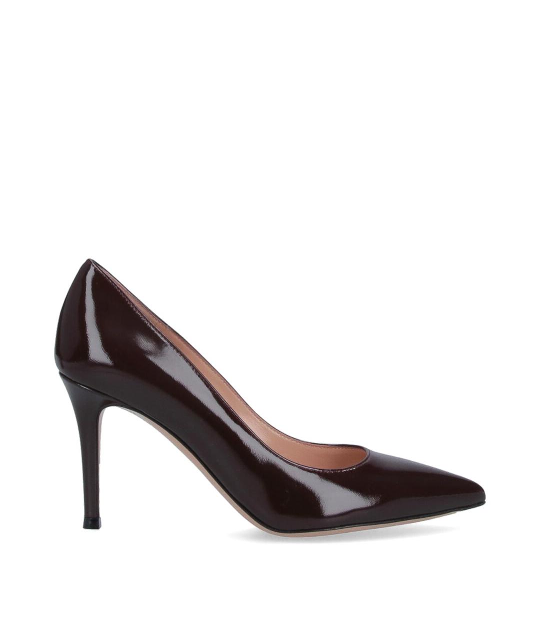 GIANVITO ROSSI Коричневые туфли из лакированной кожи, фото 1