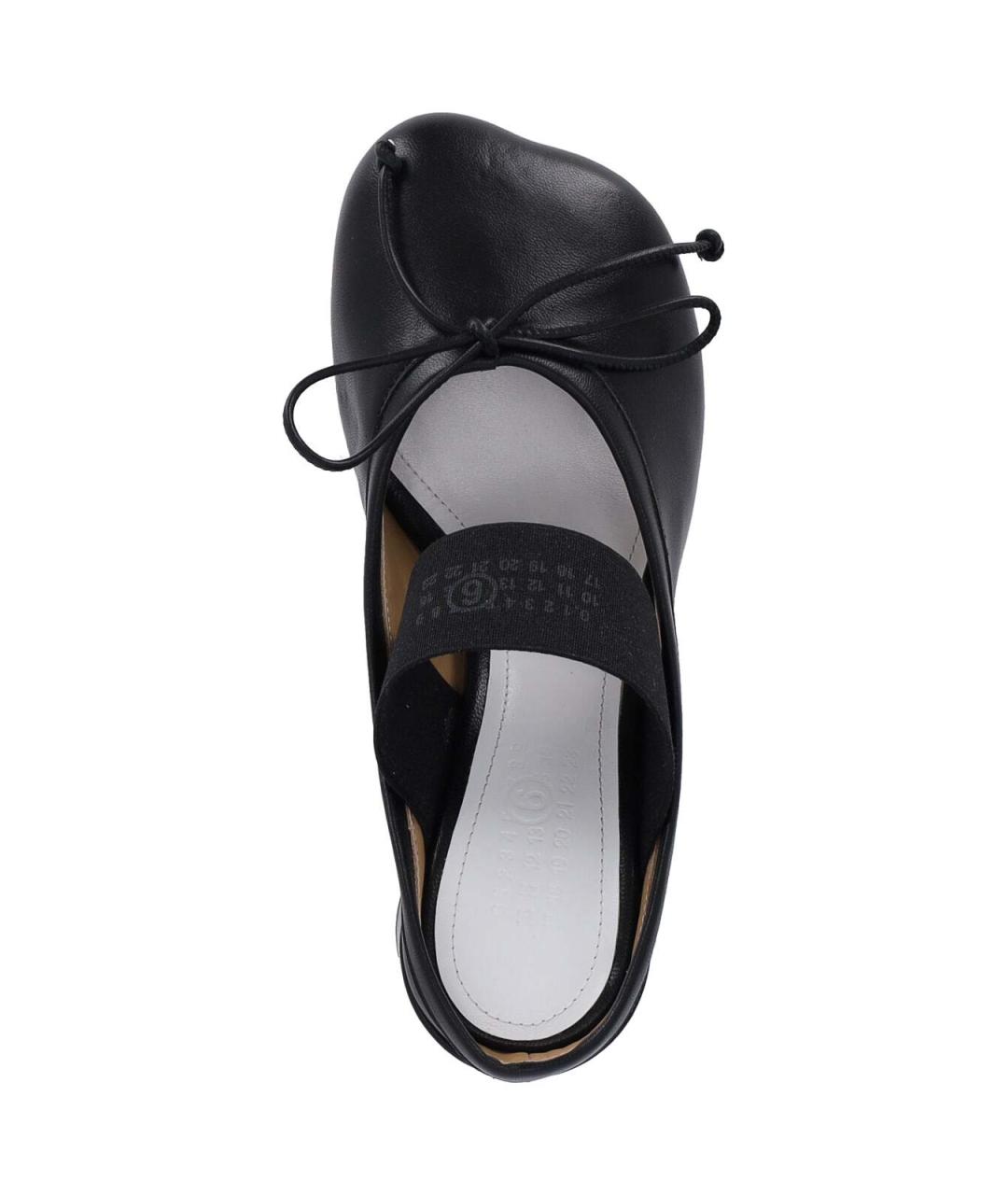 MM6 MAISON MARGIELA Черные кожаные мюли, фото 5