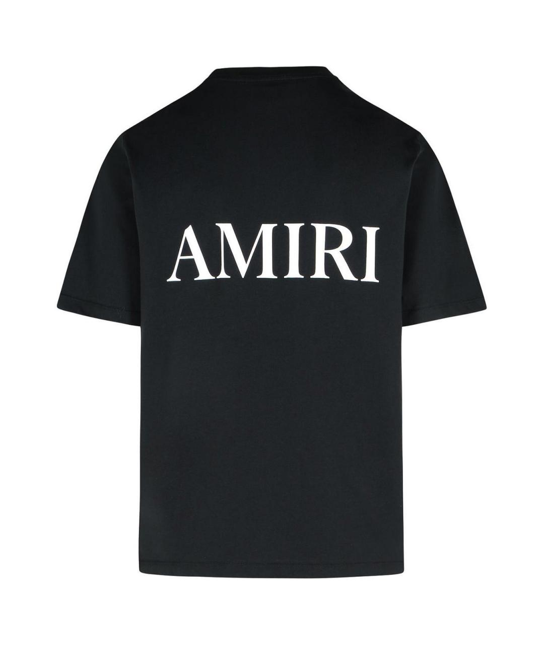 AMIRI Черная хлопковая футболка, фото 2