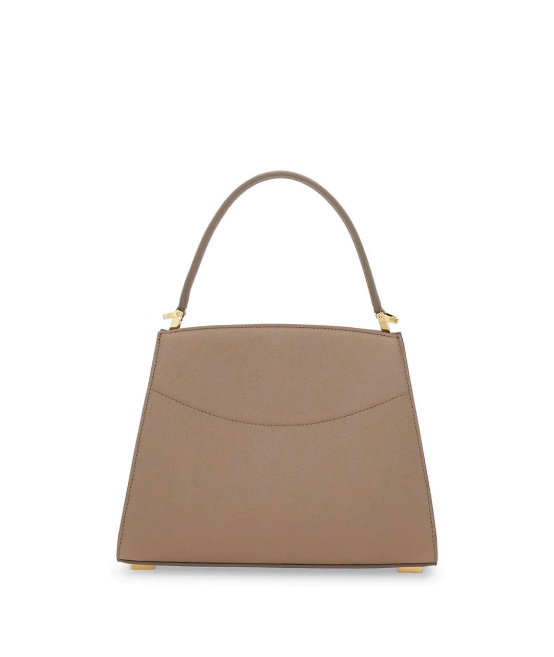 FERRAGAMO Бежевая кожаная сумка тоут, фото 2