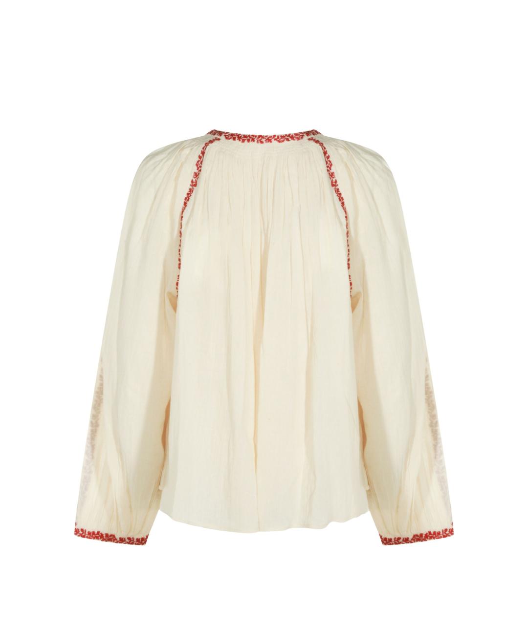 ISABEL MARANT Бежевая хлопковая рубашка, фото 3