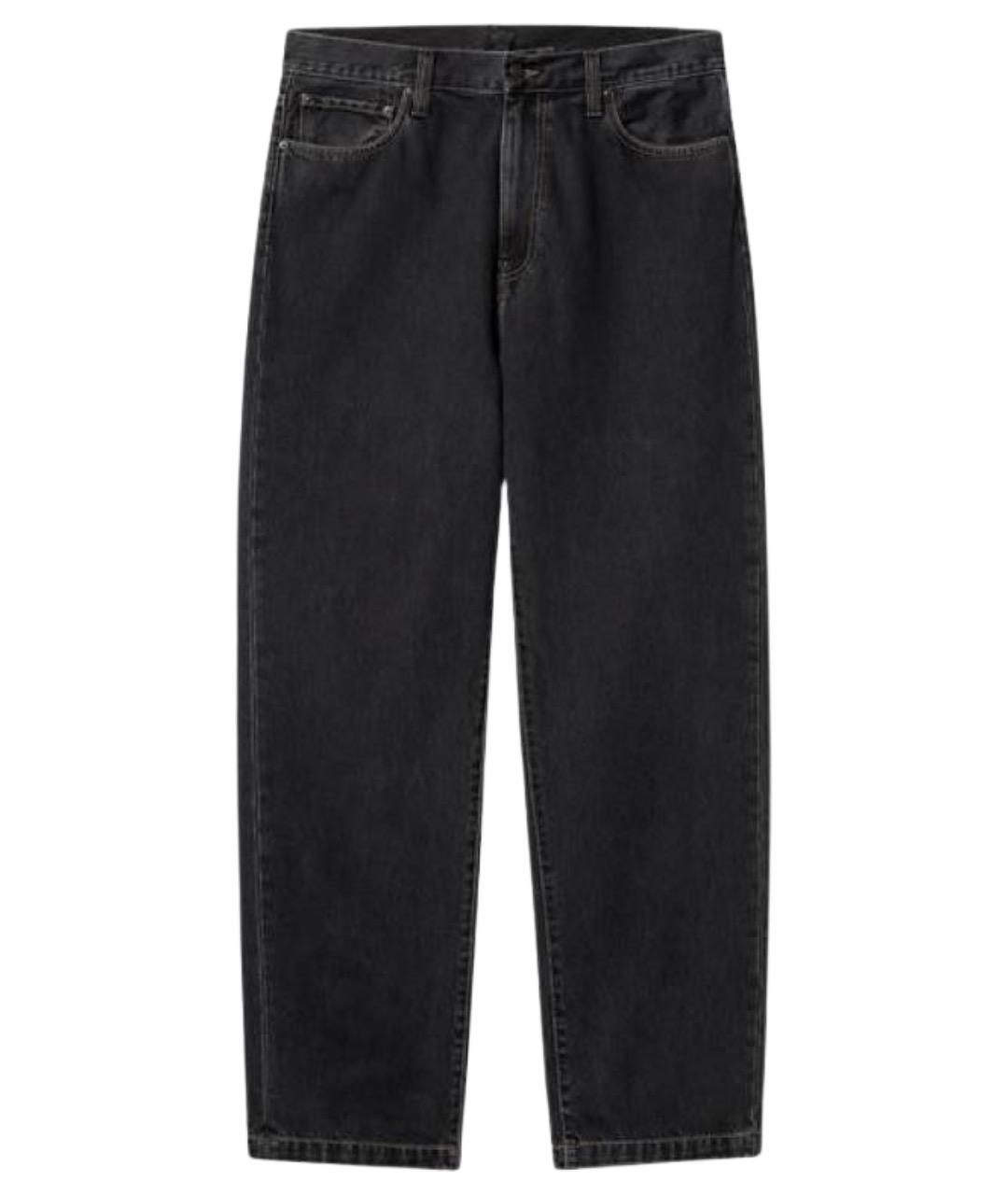 CARHARTT WIP Черные хлопковые прямые джинсы, фото 1
