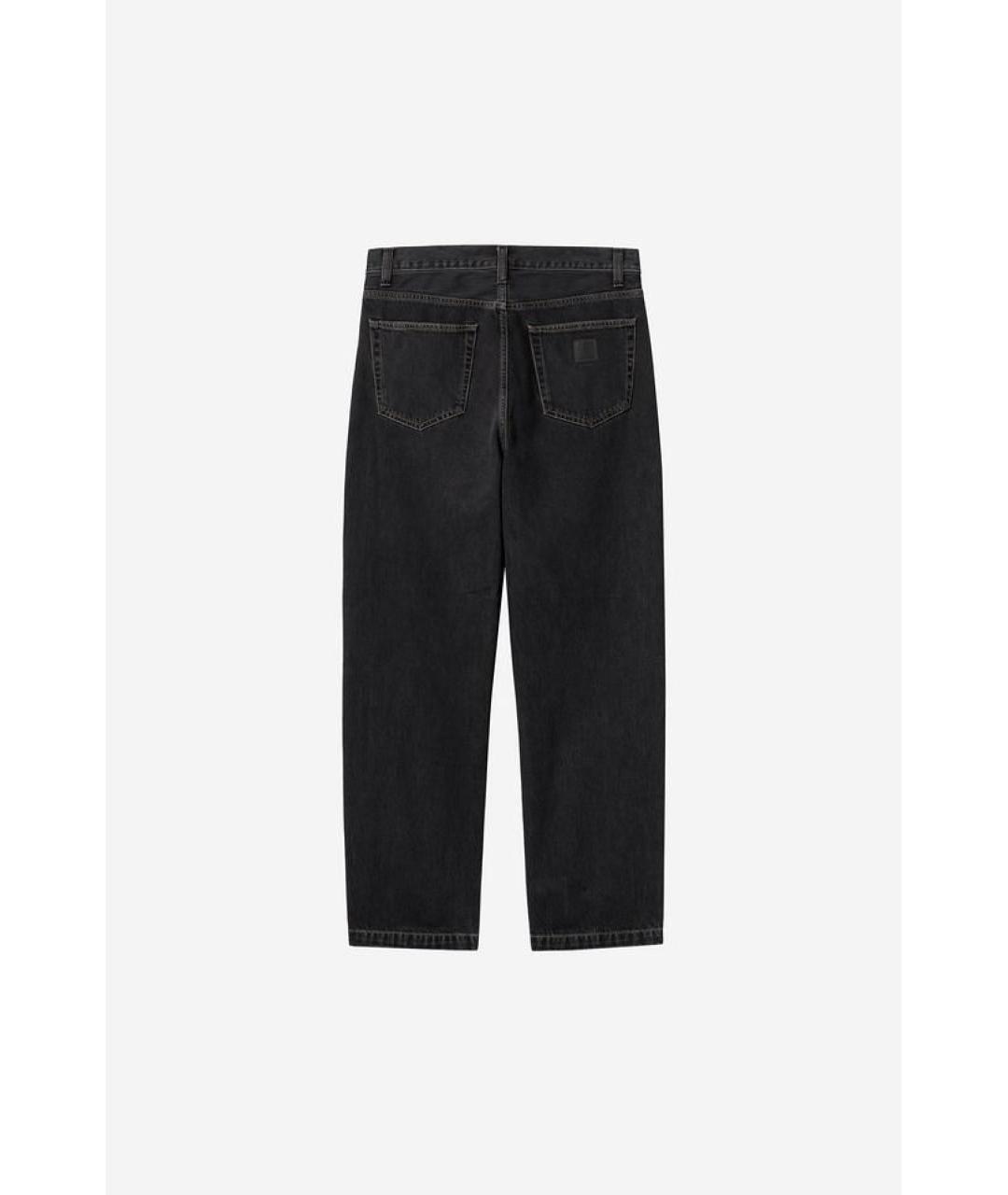 CARHARTT WIP Черные хлопковые прямые джинсы, фото 2