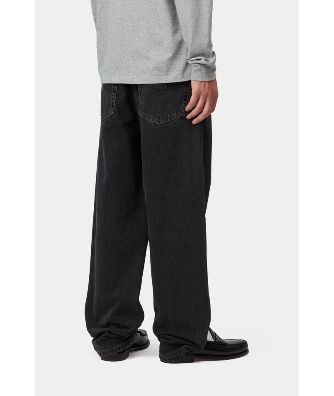 CARHARTT WIP Черные хлопковые прямые джинсы, фото 4
